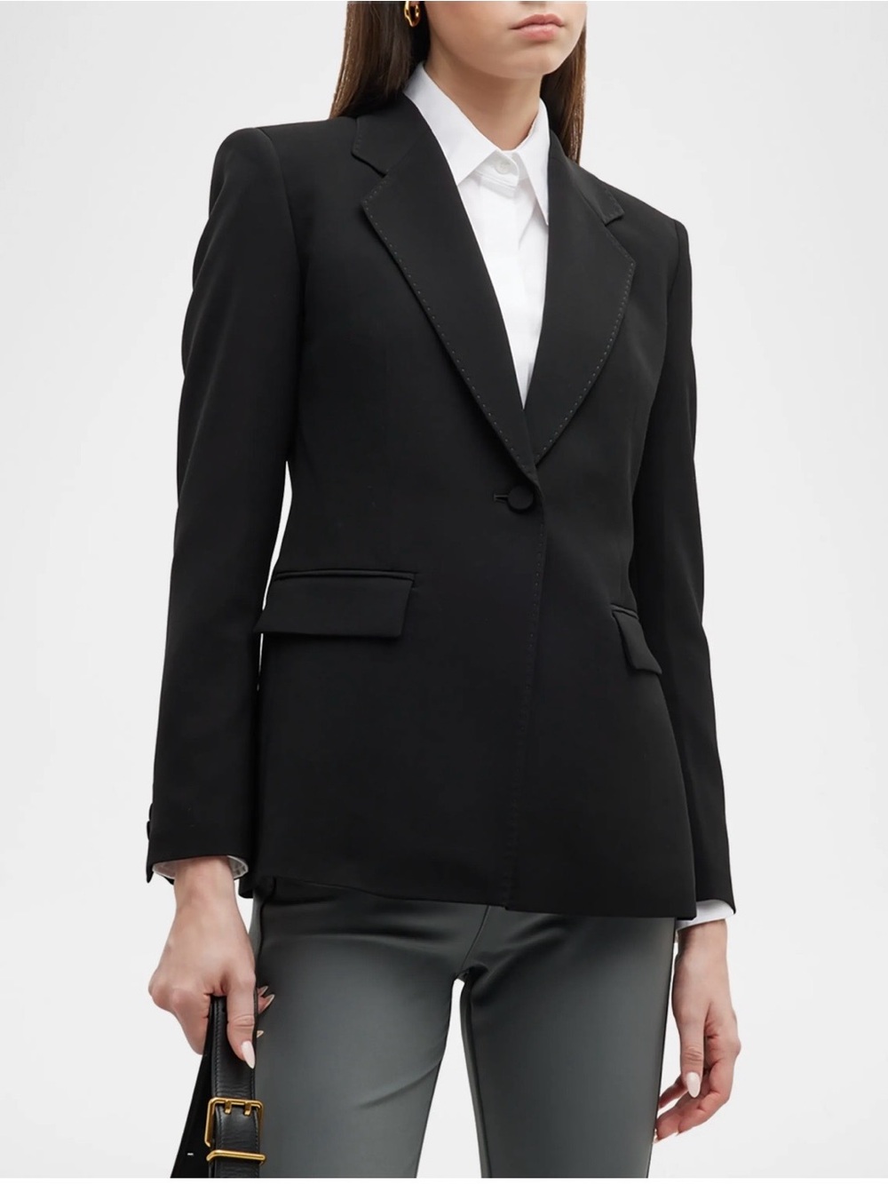 NEW! Lafayette 148 New York Holder Single-Button Jacket